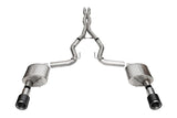 Corsa 2024 Ford Mustang GT Coupe 3in Xtreme Cat-Back Exhaust - 4.5in Carbon Fiber Tips