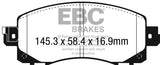 EBC Racing 22-23 Subaru WRX RP-X Racing Front Brake Pads