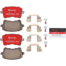 Load image into Gallery viewer, Brembo OE Xtra Ceramic Rear Brake Pads for Audi A4 B8 and A5 8T3 models, showing the brake pad design and packaging.