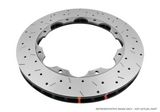 DBA 11-13 Ford Mustang GT 5.0L (V8) 5000 Series Drilled and Slotted Front Replacement Rotor