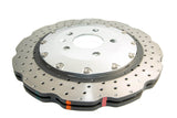 DBA 13-16 Audi RS5 (w/Scalloped edge Iron Discs) Rear 5000 Series Drilled Wavy Rotor w/Silver Hat