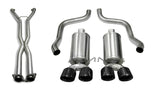Corsa 05-08 Chevrolet Corvette (C6) 2.5in Xtreme Cat-Back Exhaust - 3.5in Black Twin Tips