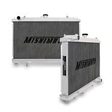 Load image into Gallery viewer, Mishimoto aluminum radiator for Nissan 240sx S14 SR20DET, shown with core and side tanks in a close-up view.