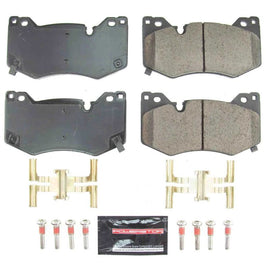 PowerStop Z23 Evolution Sport Brake Pads for 2020 Chevrolet Corvette front brake system with hardware, performance automotive brake components.