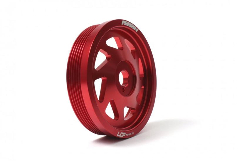 PERRIN 15-18 Subaru WRX / 13-20 BRZ / 14-18 FXT / 13-16 Crosstrek Lightened Crank Pulley - Red