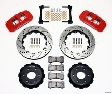 Load image into Gallery viewer, Wilwood AERO6 front truck big brake kit with 14.25-inch drilled red rotors for 1999-2014 GM 1500 trucks and SUVs.