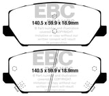 EBC Racing 19-21 Hyundai Veloster (2nd Gen) 2.0 Turbo N RP-1 Race Front Brake Pads