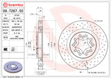 Brembo OE 00-04 Ferrari 360 Drilled Standard Brake Disc