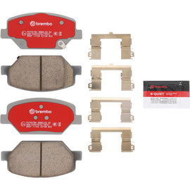 Brembo OE front ceramic brake pad for Buick Envision 2016+ X26, showing the brake pad with brake hardware.
