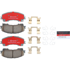 Brembo OE ceramic front brake pads for 2013+ Infiniti Q50 and 2016+ Infiniti Q60 Coupe, showing the brake pad design.