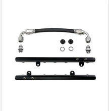 Load image into Gallery viewer, DeatschWerks Chevrolet LS2/LS3 fuel rails with crossover, metallic finish, detailed metal construction, designed for performance fuel delivery