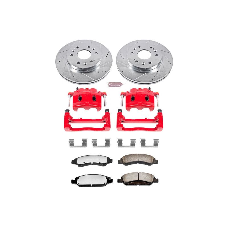 PowerStop front Z36 truck and tow brake kit for 2015-2020 GMC Yukon XL, featuring brake calipers and performance components.