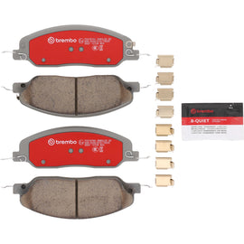 Brembo OE ceramic front brake pads for Ford Mustang 2005-2014, showing the OE brake pad design and branding.