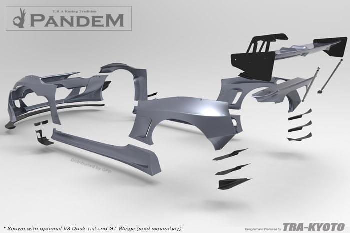 GReddy Diffusers GReddy Scion FR-S Pandem Wide Body V3 Rear Diffuser