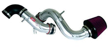 Load image into Gallery viewer, Injen polished dual short ram cold air intake with heat shields installed in a 2014 Infiniti Q50 3.7L V6 engine bay.