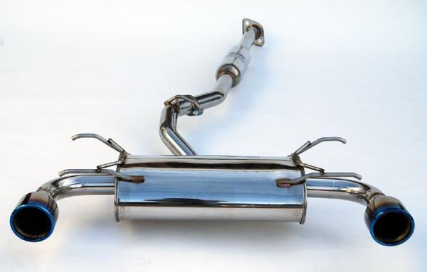 Invidia Subaru BRZ / Scion FRS Q300 w/ Rolled Titanium Tips Cat- Back Exhaust (Blue Edge)