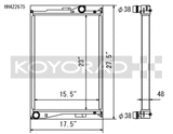 Koyo 01-06 BMW E46 M3 3.2L I6 Radiator