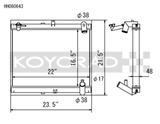 Koyo 89-92 Mazda RX-7 1.3L Late FC Chassis Turbo & Non Turbo Radiator