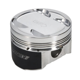 Manley Performance Piston Sets - Forged - 4cyl Manley 03-06 Evo VII/IX 4G63T 85.5mm +.5mm Oversize Bore 10.0/10.5:1 Dish Piston Set with Rings