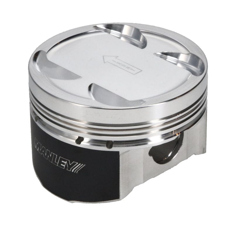 Manley Performance Piston Sets - Forged - 4cyl Manley 03-06 Evo VII/IX 4G63T 85.5mm +.5mm Oversize Bore 10.0/10.5:1 Dish Piston Set with Rings