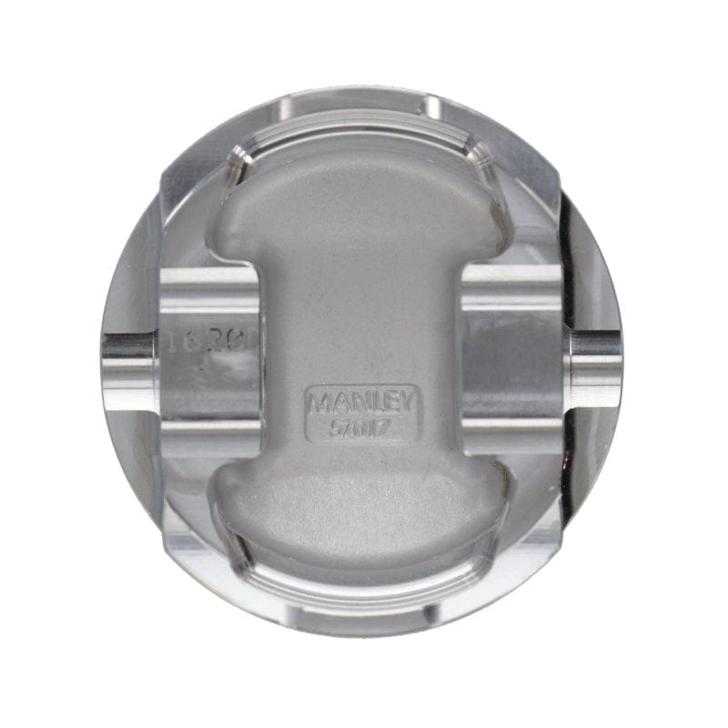 Manley Performance Piston Sets - Forged - 4cyl Manley 03-06 Evo VII/IX 4G63T 85.5mm +.5mm Oversize Bore 10.0/10.5:1 Dish Piston Set with Rings