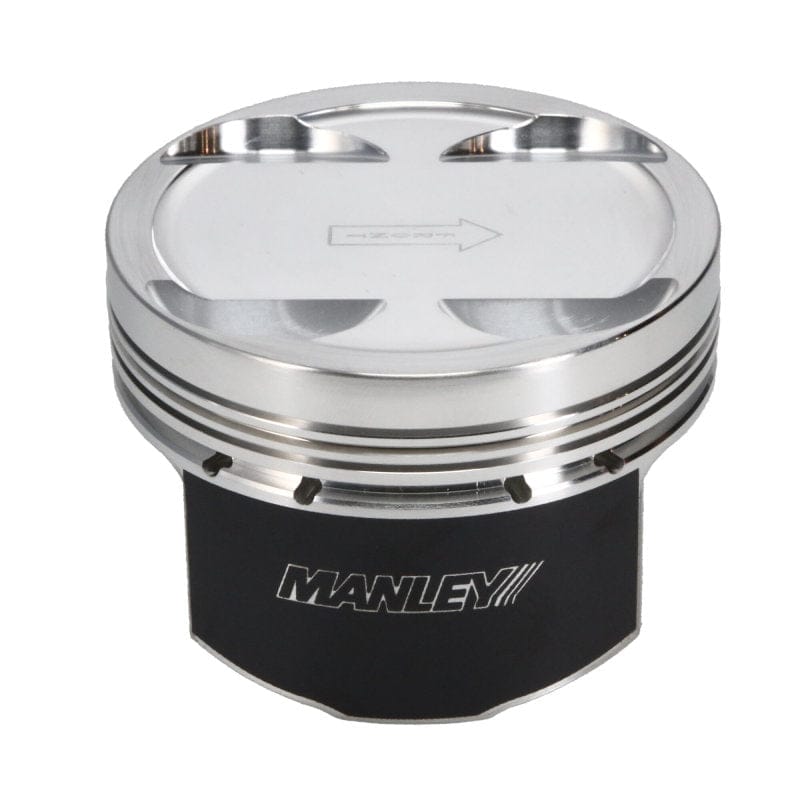 Manley Performance Piston Sets - Forged - 4cyl Manley 03-06 Evo VII/IX 4G63T 85.5mm +.5mm Oversize Bore 10.0/10.5:1 Dish Piston Set with Rings