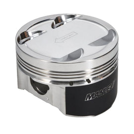 Manley Performance Piston Sets - Forged - 4cyl Manley 03-06 Evo VII/IX 4G63T 86.5mm +1.5mm Oversize Bore 10.0/10.5:1 Dish Piston Set with Rings