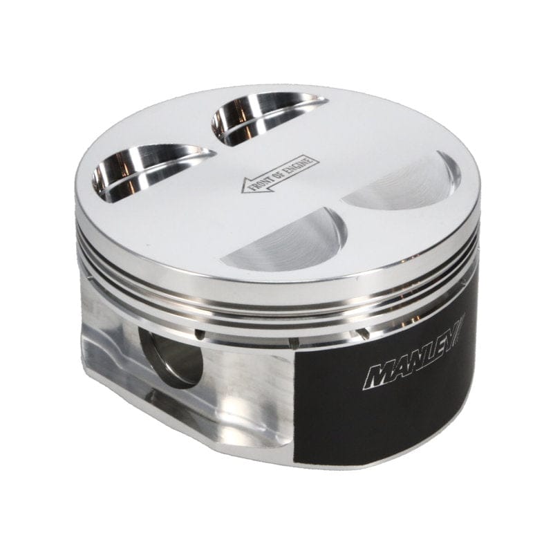 Manley Performance Piston Sets - Forged - 4cyl Manley 04+ Subaru WRX STi (EJ257) 75mm DE-STROKED 100mm +.5mm Bore 9.8:1 Dish Piston Set w/ Rings