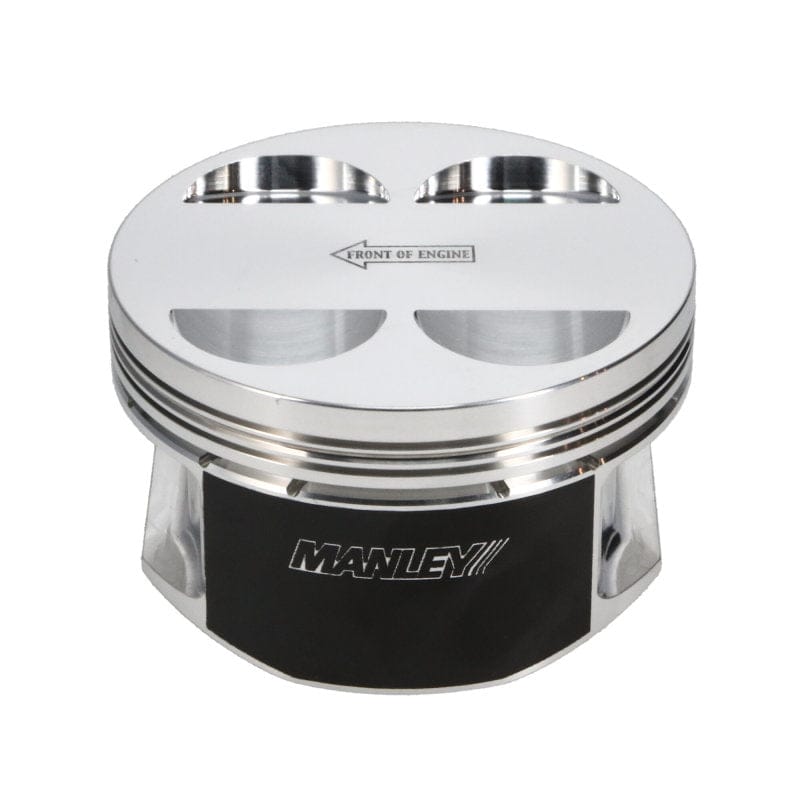 Manley Performance Piston Sets - Forged - 4cyl Manley 04+ Subaru WRX STi (EJ257) 75mm DE-STROKED 100mm +.5mm Bore 9.8:1 Dish Piston Set w/ Rings