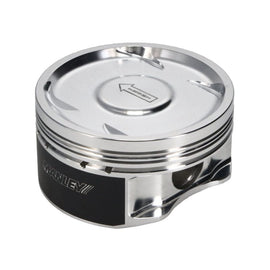 Manley Performance Piston Sets - Forged - 4cyl Manley 04+ Subaru WRX STi (EJ257) 75mm DE-STROKED 99.5mm STD Bore 8.5:1 Dish Piston Set with Rings