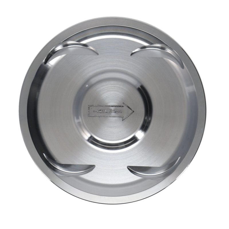 Manley Performance Piston Sets - Forged - 4cyl Manley 04+ Subaru WRX STi (EJ257) 75mm DE-STROKED 99.5mm STD Bore 8.5:1 Dish Piston Set with Rings