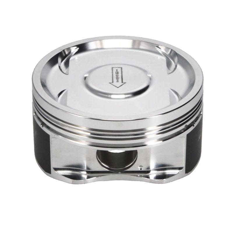 Manley Performance Piston Sets - Forged - 4cyl Manley 04+ Subaru WRX STi (EJ257) 75mm DE-STROKED 99.5mm STD Bore 8.5:1 Dish Piston Set with Rings