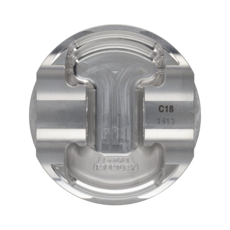 Manley Performance Piston Sets - Forged - 4cyl Manley 04+ Subaru WRX STi (EJ257) 75mm DE-STROKED 99.5mm STD Bore 9.8:1 Dish Piston Set with Rings
