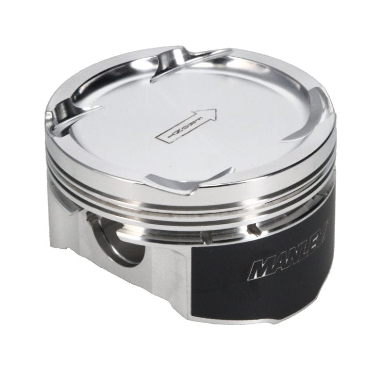 Manley Performance Piston Sets - Forged - 4cyl Manley 08+ Mitsubishi Evo X (4B11T) 94mm Stroker 86.0mm STD Size Bore 9.0:1 Dish Piston Set w/ Rings