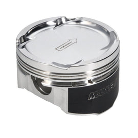 Manley Performance Piston Sets - Forged - 4cyl Manley 08+ Mitsubishi Evo X (4B11T) 94mm Stroker 86.0mm STD Size Bore 9.0:1 Dish Piston Set w/ Rings