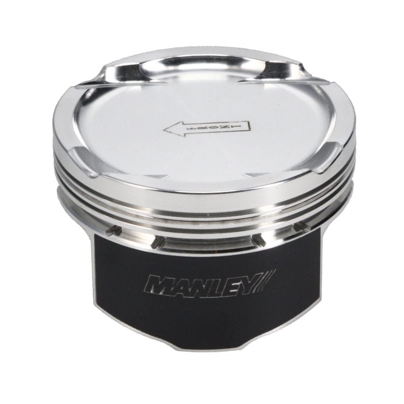 Manley Performance Piston Sets - Forged - 4cyl Manley 08+ Mitsubishi Evo X (4B11T) 94mm Stroker 86.0mm STD Size Bore 9.0:1 Dish Piston Set w/ Rings