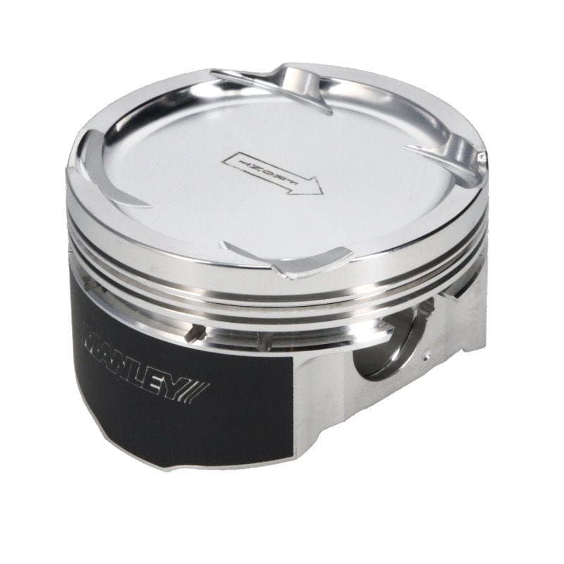 Manley Performance Piston Sets - Forged - 4cyl Manley 08+ Mitsubishi Evo X (4B11T) 94mm Stroker 86.0mm STD Size Bore 9.0:1 Dish Piston Set w/ Rings