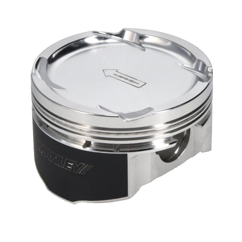 Manley Performance Piston Sets - Forged - 4cyl Manley 08+ Mitsubishi Evo X (4B11T) 94mm Stroker 86.0mm STD Size Bore 9.0:1 Dish Piston Set w/ Rings