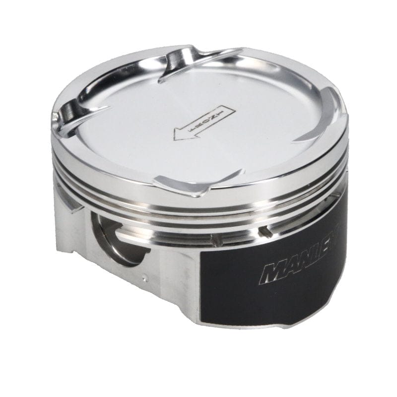 Manley Performance Piston Sets - Forged - 4cyl Manley 08+ Mitsubishi Evo X (4B11T) 94mm Stroker 86.0mm STD Size Bore 9.0:1 Dish Piston Set w/ Rings