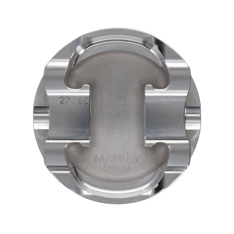 Manley Performance Piston Sets - Forged - 6cyl Manley 03-07 Nissan 350Z/Maxima 81.4mm Stroker 95.75mm +.25 Bore 11.0:1 Dome Piston Set w/Rings