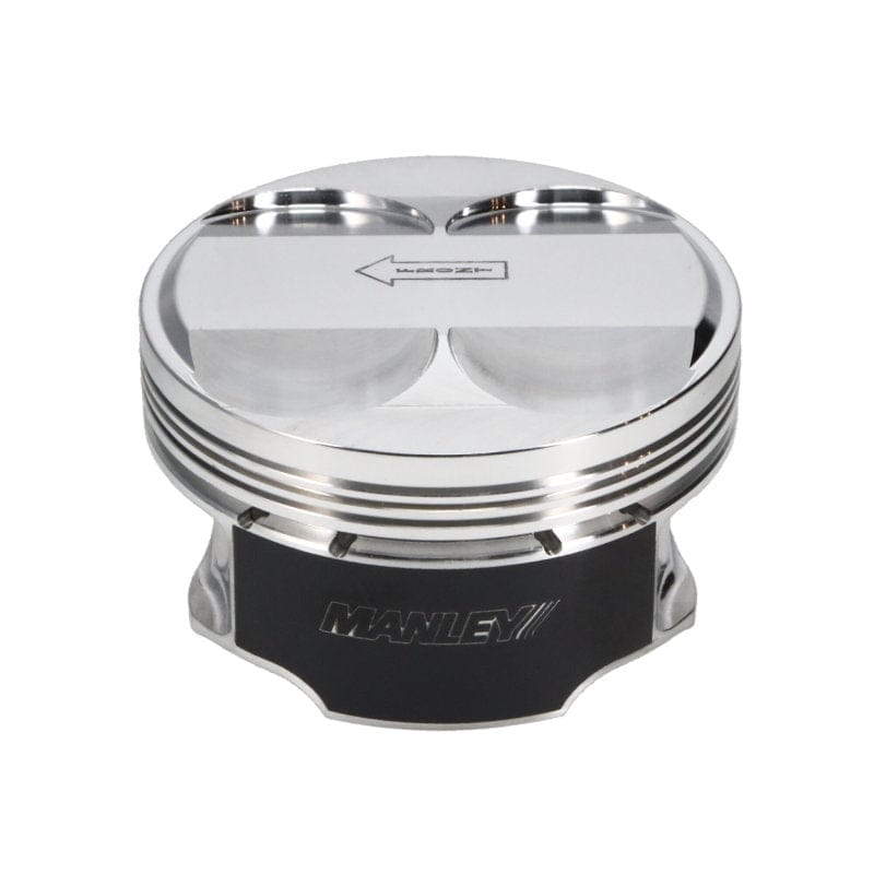 Manley Performance Piston Sets - Forged - 6cyl Manley 03-07 Nissan 350Z/ Maxima 81.4mm Stroker 96.0mm +.5 Bore 11.0:1 Dome Piston Set w/Rings