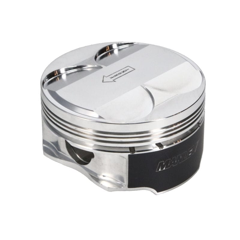 Manley Performance Piston Sets - Forged - 6cyl Manley 03-07 Nissan 350Z/ Maxima 81.4mm Stroker 96.0mm +.5 Bore 11.0:1 Dome Piston Set w/Rings