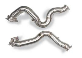 P1Spec Audi S6/S7/RS6/RS7 C7 2013-2015 4.0T Downpipe Catless with Heatshield