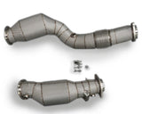 P1Spec BMW M2C 2018 3.0T Downpipe 200 Cells Catted with Heatshield