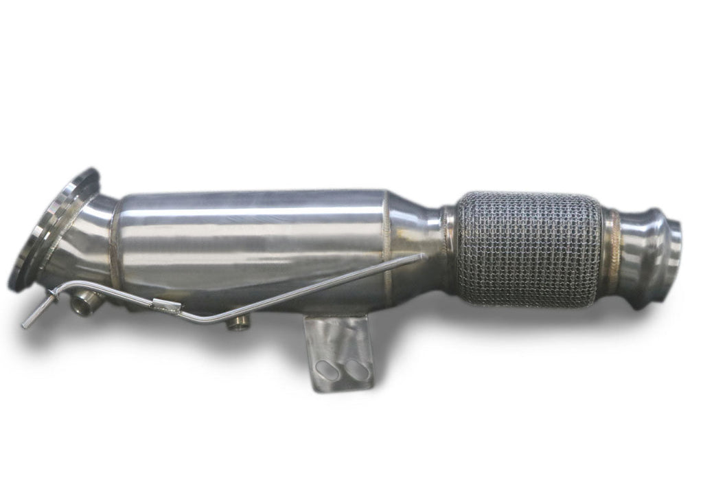 P1Spec BMW M340i B58/B30 Downpipe 200 Cells Catted with Heatshield