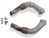 P1Spec BMW M5 F10 4.4 Downpipe 200 Cells Catted with Heatshield