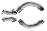 P1Spec BMW M5 F90 Downpipe 200 Cells Catted with Heatshield
