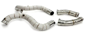 P1Spec Mercedes Benz C63 AMG W205 2015-2017 4.0T Downpipe 200 Cells Catted with Heatshield