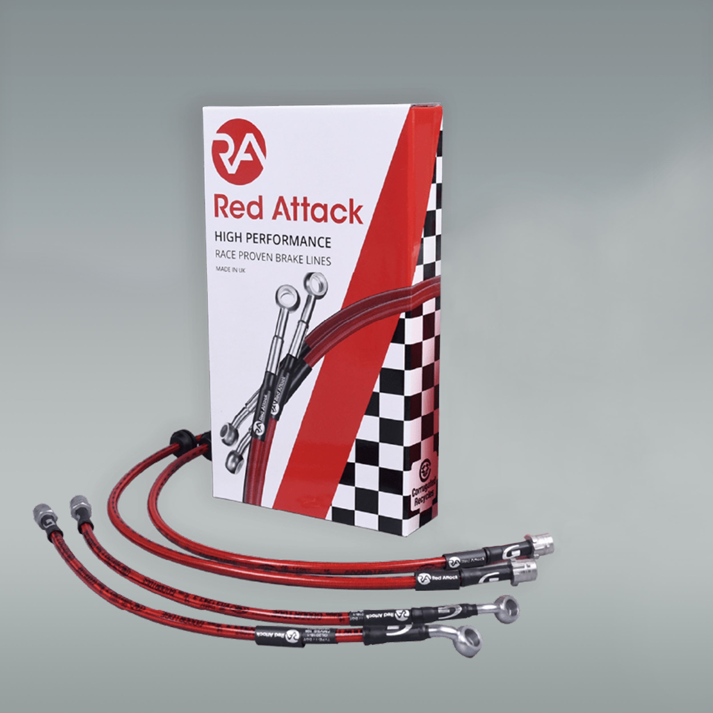 Red Attack Brake Lines
