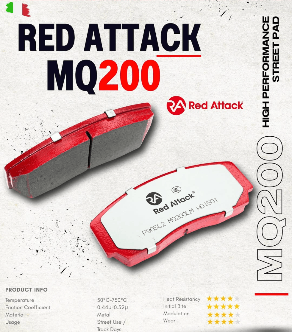 Shop Red Attack Nissan GTR R35 Rear Brake Pads | P1Spec Motorsports